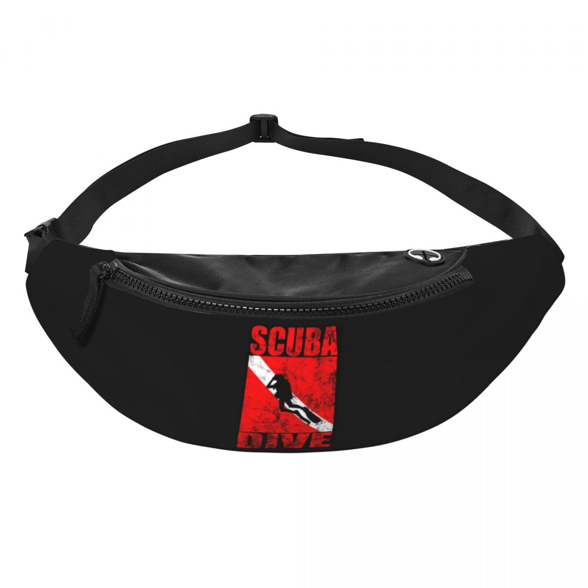 Running Gear Bag For Men - Torba biodrowa dla nurka, flaga nurka,