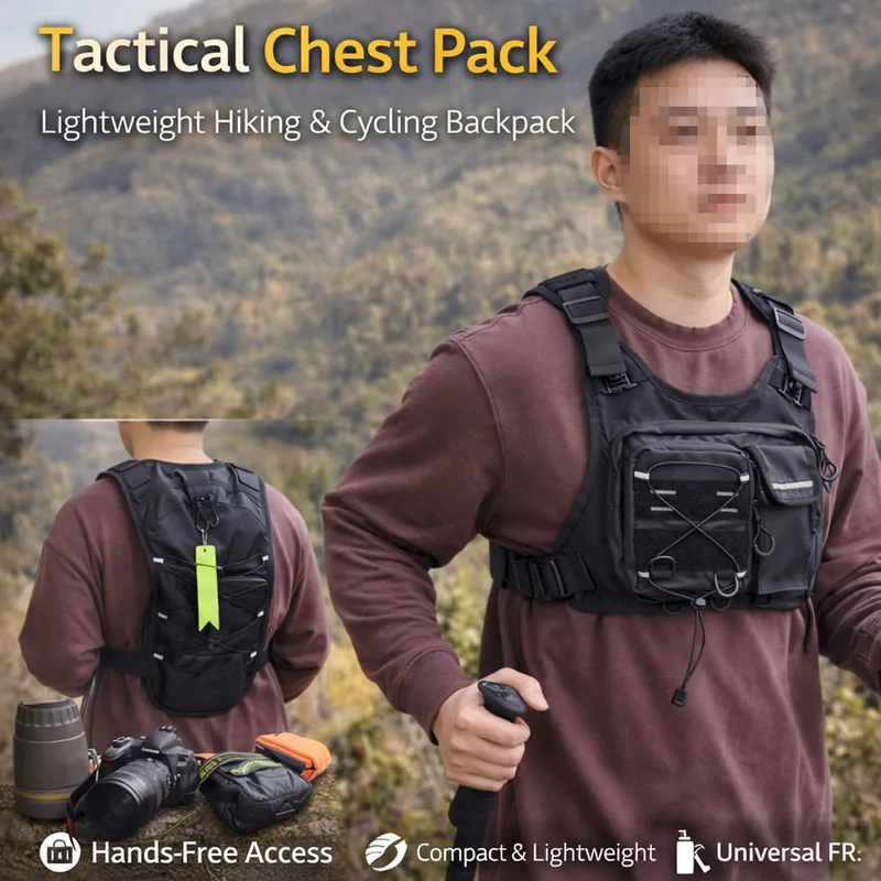 Running Gear Bag For Men - Nowa taktyczna kamizelka z torbą na