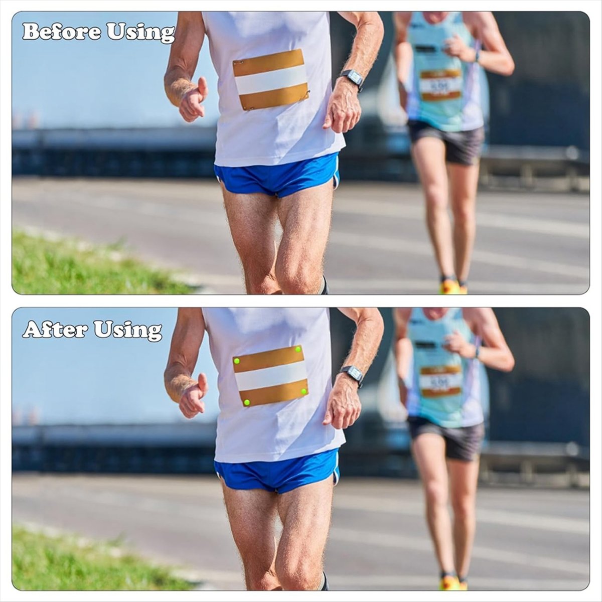 Running Gear For Marathon - ABJX 12 szt. Klipsy do numerków