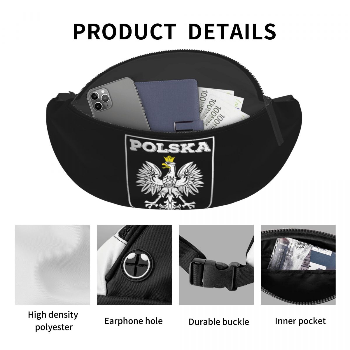 Torba biodrowa crossbody z log – Running Gear Bag For Men recenzja i cena