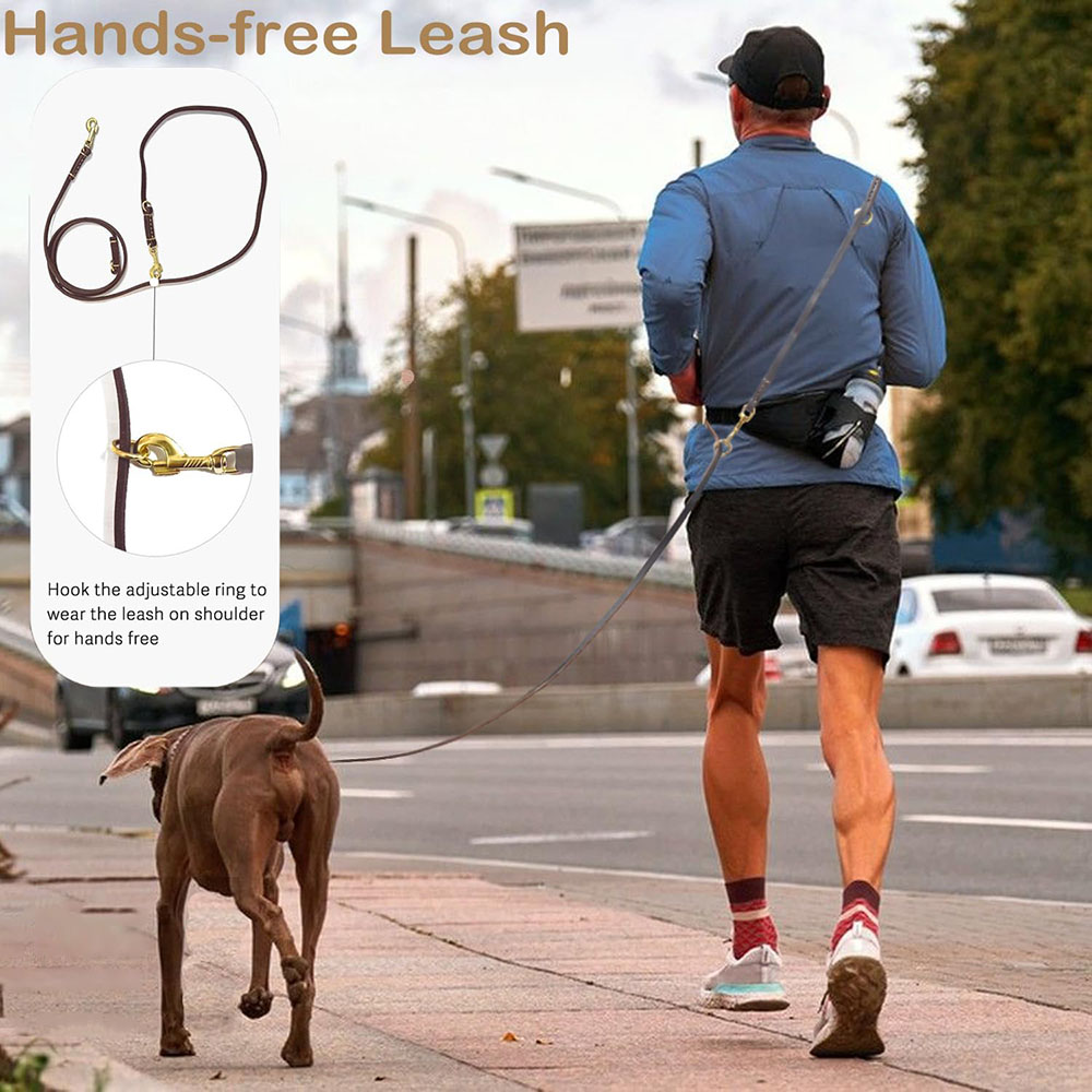 Wielofunkcyjna skórzana smycz  – Running Gear Dog recenzja i cena