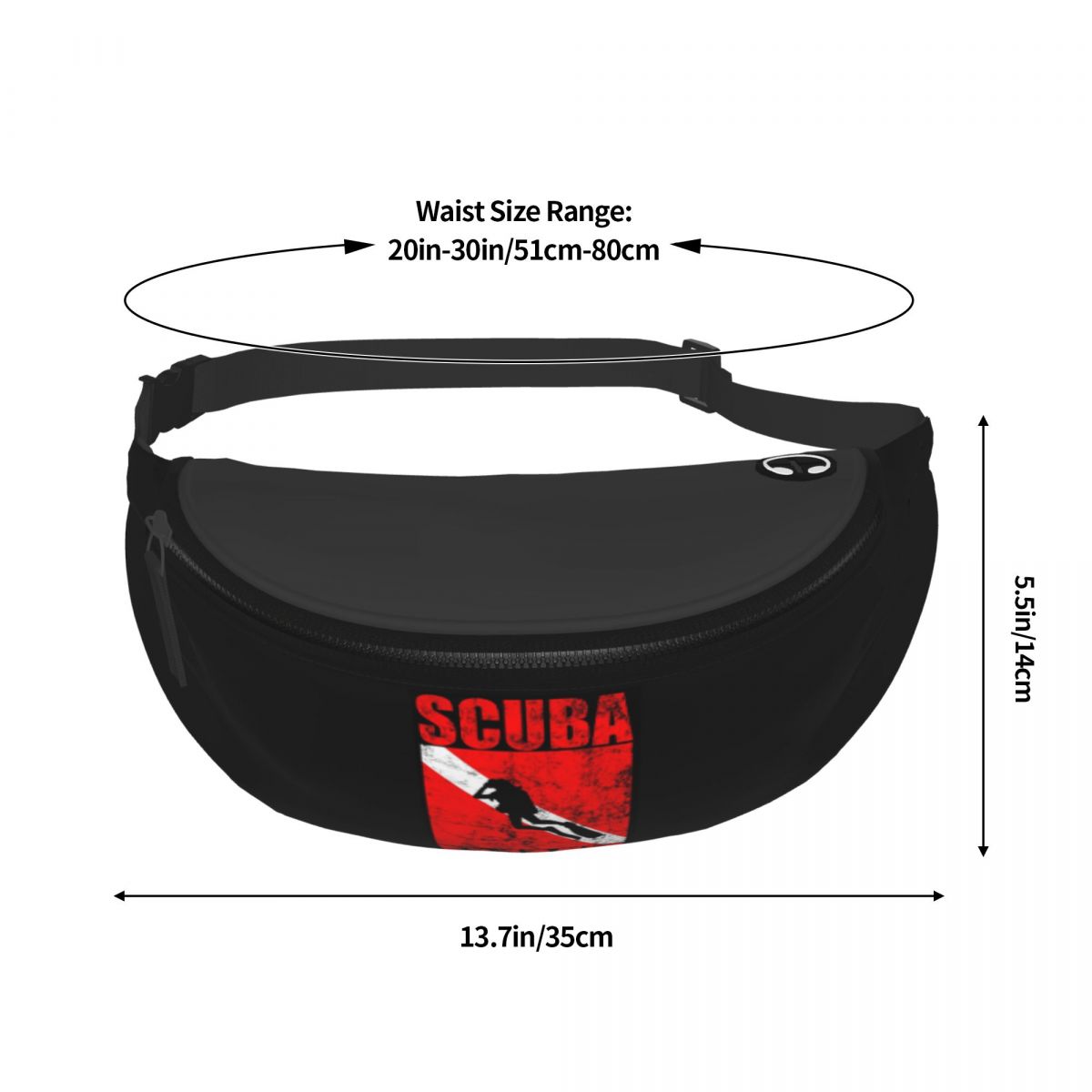 Torba biodrowa dla nurka, flag – Running Gear Bag For Men recenzja i cena